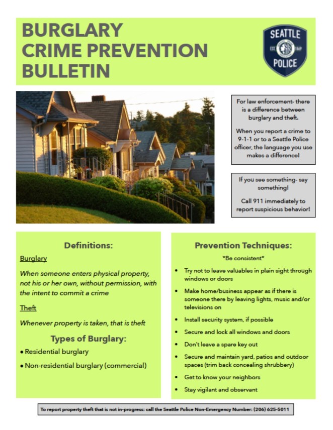 Burglary Bulletin